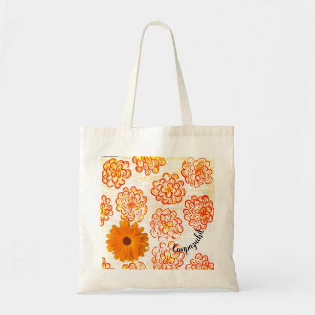 MARIGOLDS Cempazuchil TOTE BAG (Front)