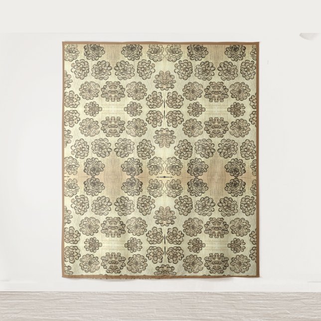 Marigolds Sepia Tapestry (Front)