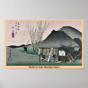 Mariko by Ando, Hiroshige Ukiyoe Poster