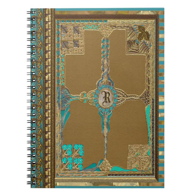 Marilayne Regency  Victorian Monogram Spiral Notebook (Front)