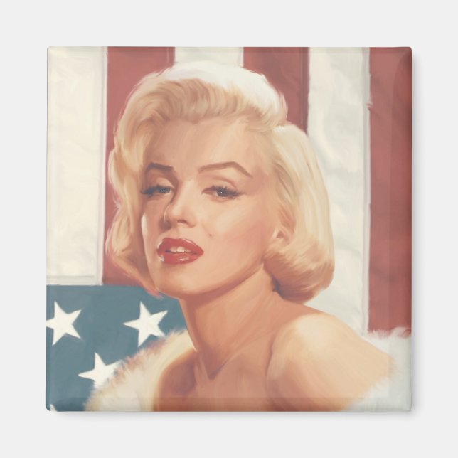 Marilyn Flag Magnet (Front)