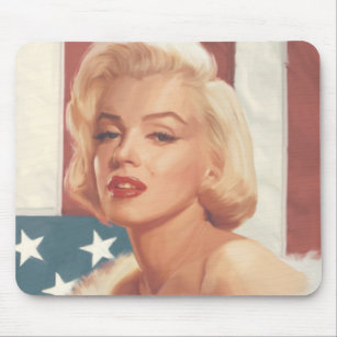 Marilyn Flag Mouse Pad