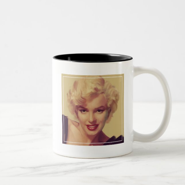 Marilyn in Black Two-Tone Coffee Mug (Right)