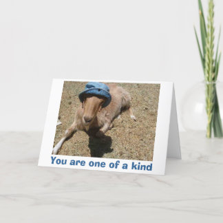 Marilyn in her sun hat, You are one of a kind Thank You Card