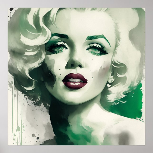 marilyn ink 4/4 green poster (Front)