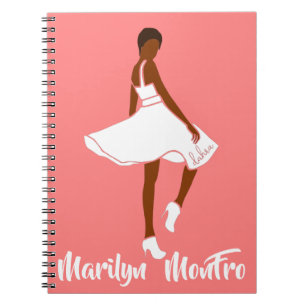 Marilyn MonFRO AFRoCA Afro Africa Black Woman Notebook