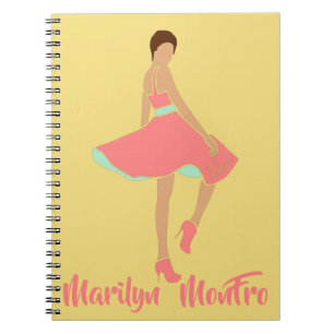 Marilyn MonFRO AFRoCA Afro Africa Black Woman Notebook