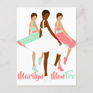 Marilyn MonFRO AFRoCA Afro Africa Black Woman Postcard