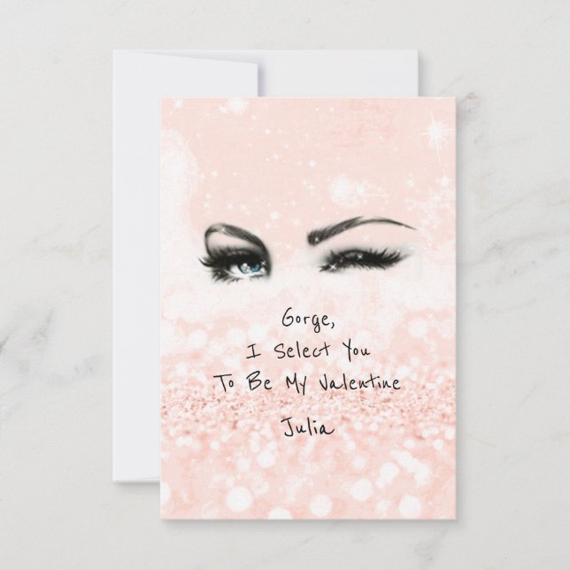 Marilyn Monroe Valentine Love Declaration  Rose Invitation (Front)