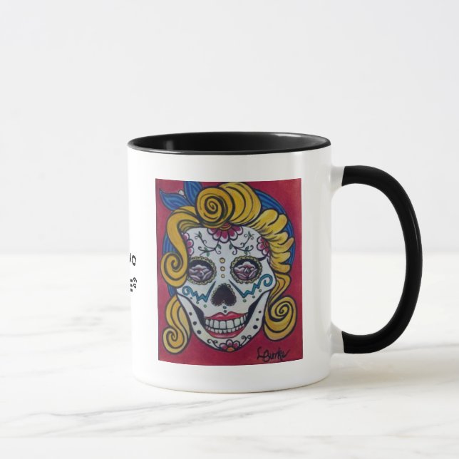 Marilyn Sugar Skull Coffee Mug (Right)