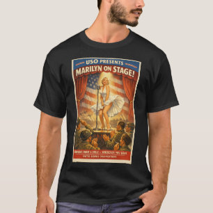 Marilyn "USO Tour" Vintage Poster T-Shirt