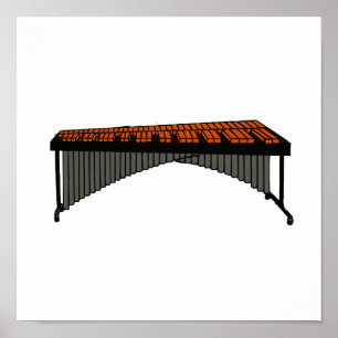 Marimba Design Graphic 1 Poster