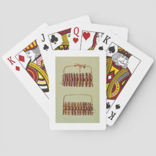 Marimba, front and back views, South African, from Playing Cards