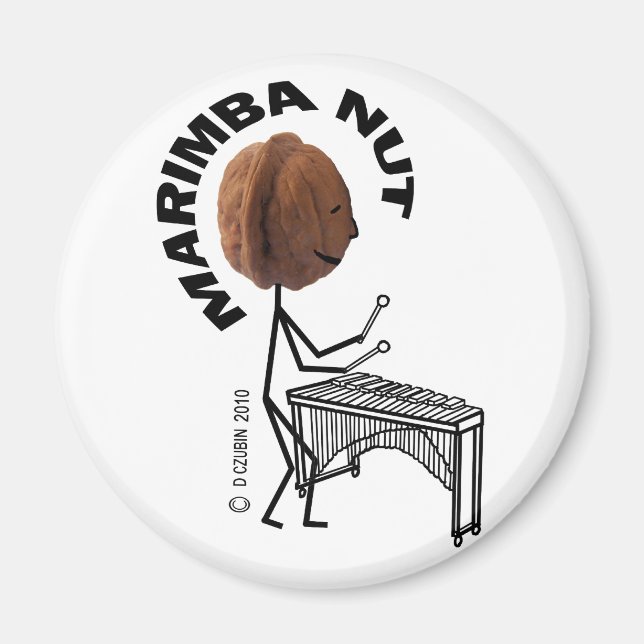 Marimba Nut Magnet (Front)