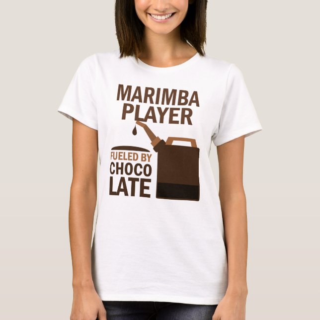 Marimba Player (Funny) Chocolate T-Shirt (Front)