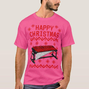 Marimba Ugly Christmas Marimbist Percussionist Mus T-Shirt