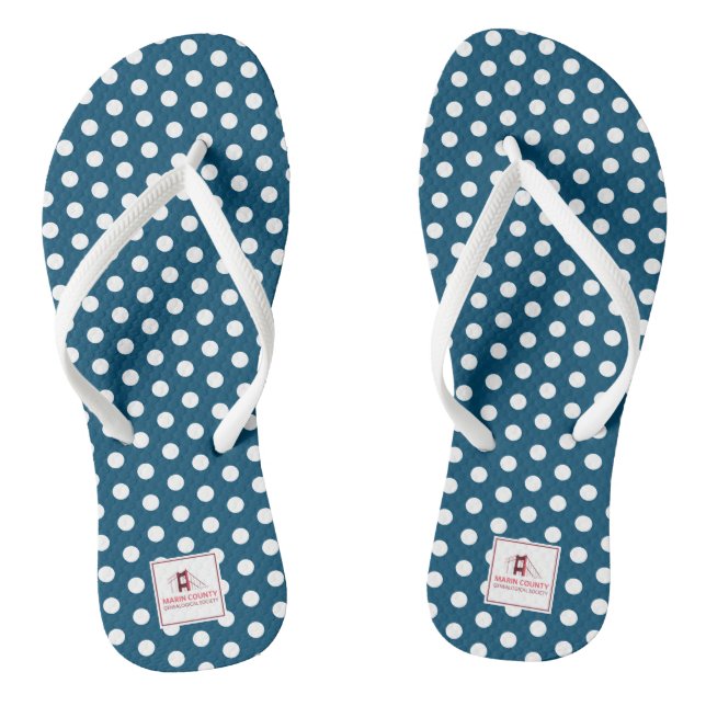 Marin County Genealogy Society Flip Flops (Footbed)