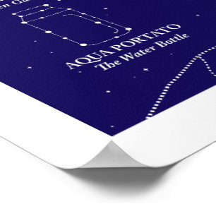 Marin County Night Sky Blue Poster 16x20