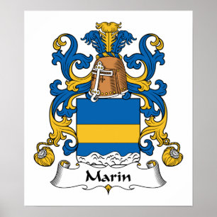 Marin Family Crest Poster