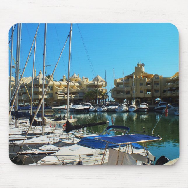 Marina at Benalmadena, Spain Mouse Pad (Front)