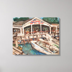 "Marina at Western Bay" Kelley's Island, Ohio Canvas Print