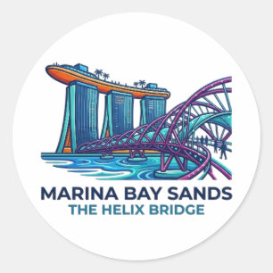 MARINA BAY SANDS CLASSIC ROUND STICKER