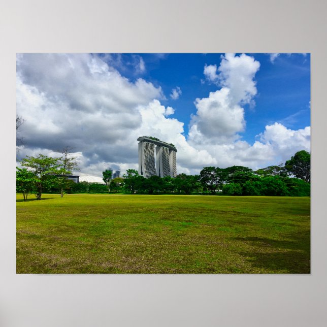 Marina Bay Sands Singapore Skyline Poster (Front)