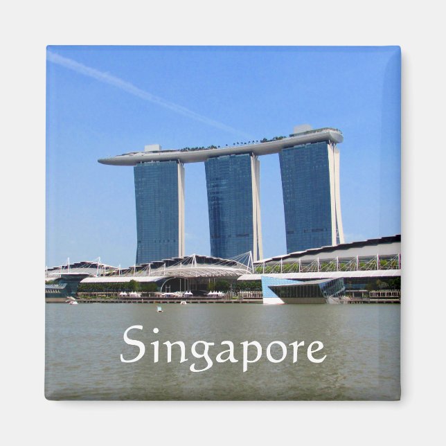 marina bay singapore magnet (Front)