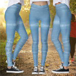 Marina Blue Sky 0948 Leggings<br><div class="desc">Painting "Marina Vallarta 0948" Collection Style AND comfort are king in the perfect pair of leggings. You can wear your leggings over and over, and they won't lose their shape. Personalize on the product page or click the "Customize" button for more design options. Design created from my painting "Marina Vallarta...</div>