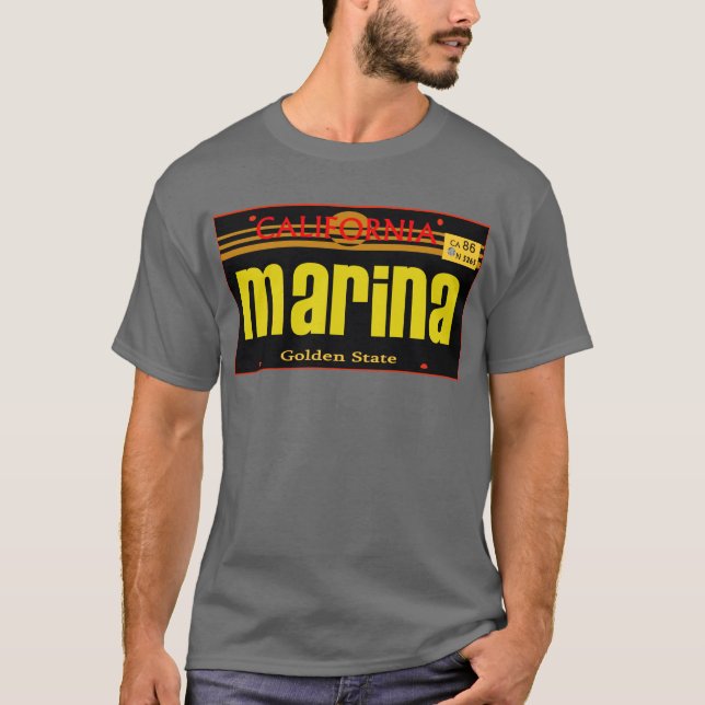 Marina,Ca -- T-Shirt (Front)