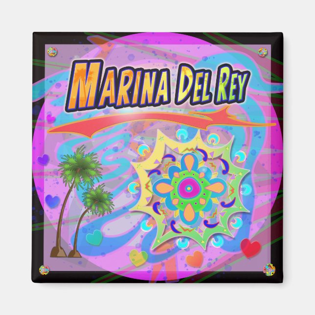 Marina Del Ray True Progress Magnet (Front)