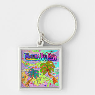 Marina Del Ray Vacation Target Keychain