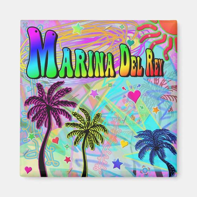 Marina Del Ray Vivid Romance Magnet (Front)