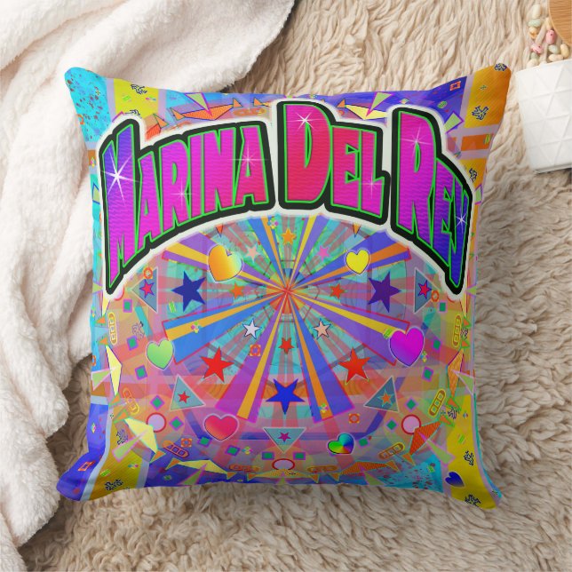 Marina Del Rey Cosmic Unity Pillow (Blanket)