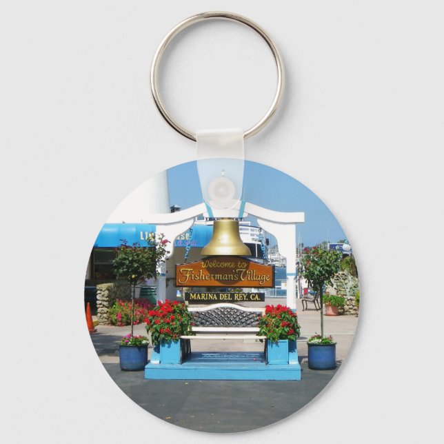 Marina Del Rey Keychain! Key Ring (Front)