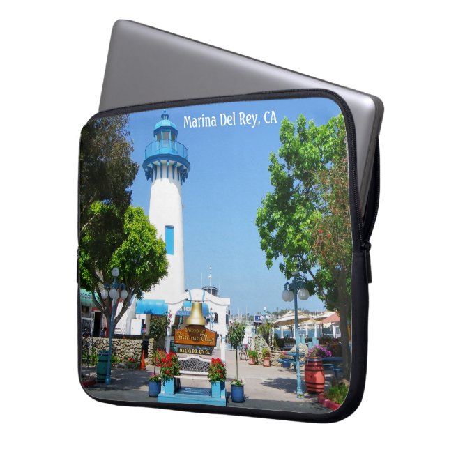 Marina Del Rey Laptop Sleeve! Sleeve (Front Left)