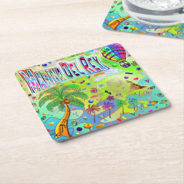 Marina Del Rey Timeless Melody Coaster (Angled)