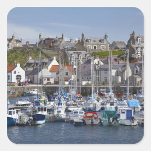 Marina, Findochty, Moray, Scotland, United Square Sticker