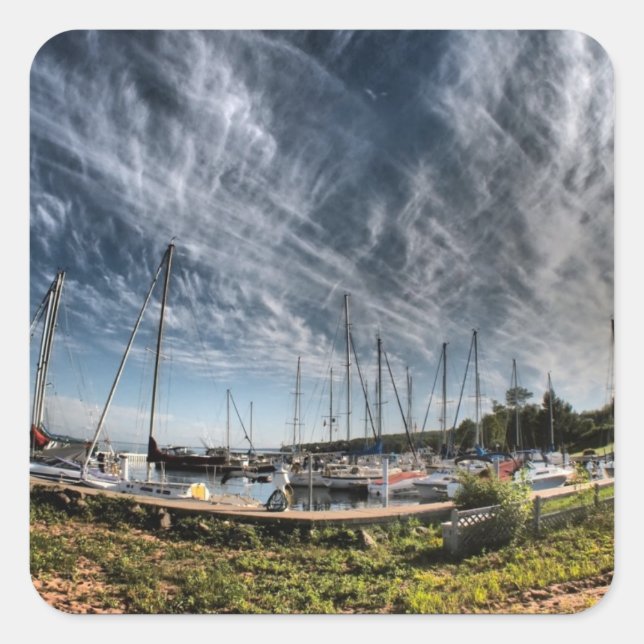 Marina HDR Square Sticker (Front)