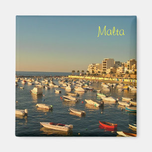 Marina in Saint-Paul's Bay, Malta Magnet