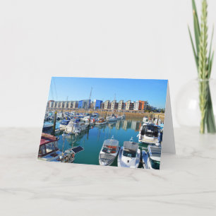 Marina in St Helier, Jersey Card