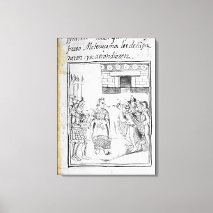 Marina interpreting for the Spaniards Canvas Print