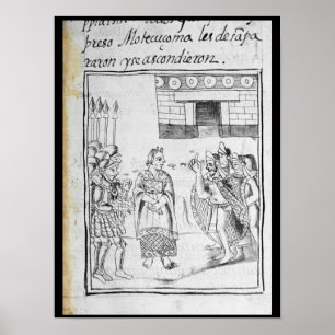 Marina interpreting for the Spaniards Poster