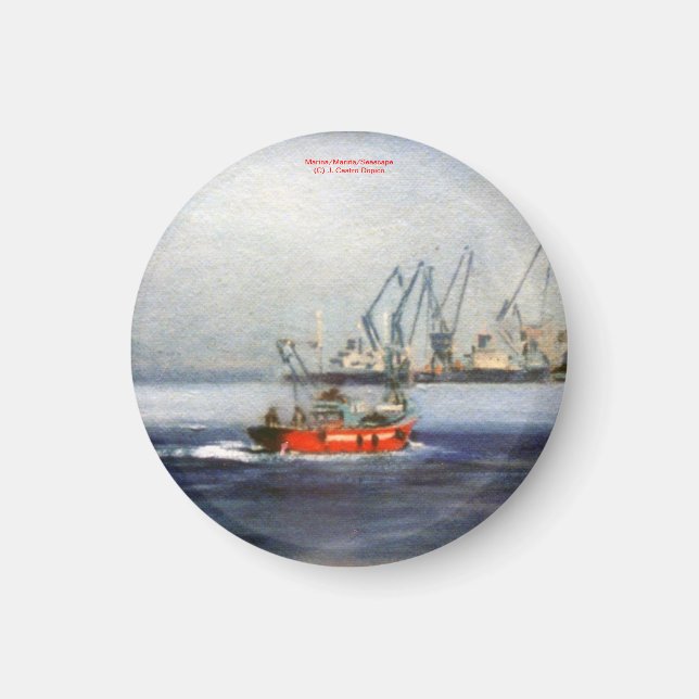 Marina/Mariña/Seascape Magnet (Front)