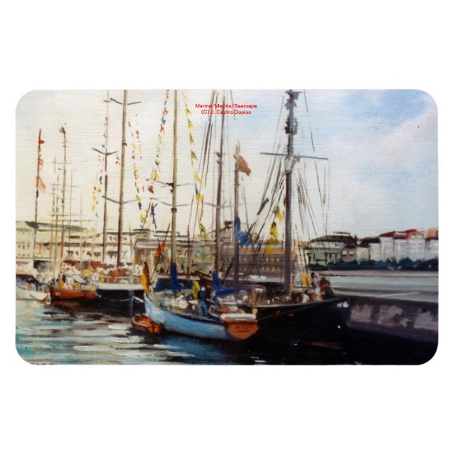 Marina/Mariña/Seascape Magnet (Horizontal)