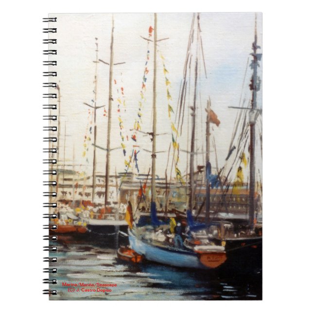Marina/Mariña/Seascape Notebook (Front)