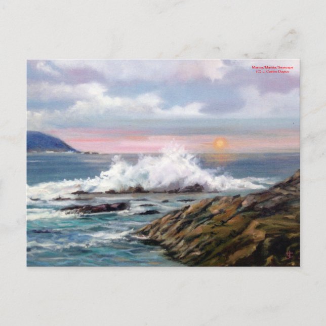 Marina/Mariña/Seascape Postcard (Front)