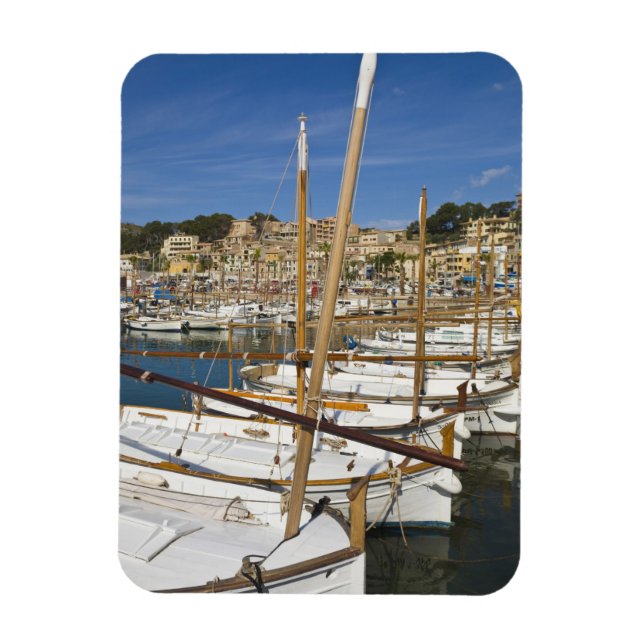 Marina, Port de Soller, West coast, Mallorca, Magnet (Vertical)