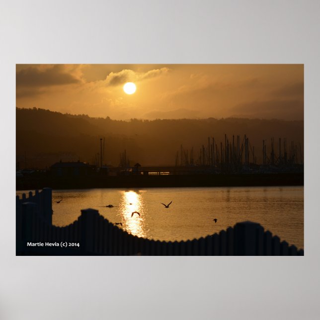 Marina Sunrise IV Poster (Front)