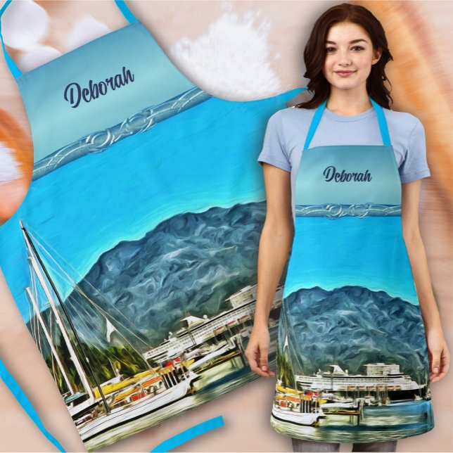 Marina Vallarta 0946  Apron (Creator Uploaded)